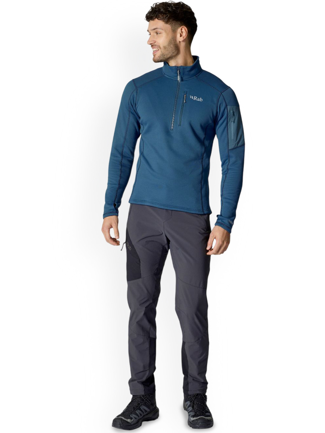 Rab Men Floral Lightweight Longline Outdoor Bomber Jacket