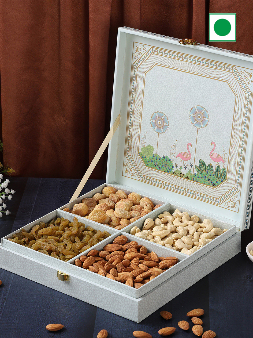 Riwaz 4 Column Dry Fruits Gift Pack