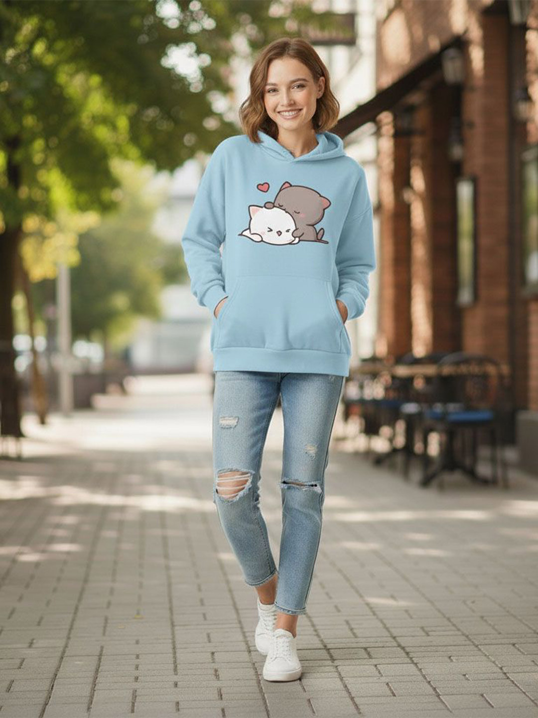 the window shop Kids Printed Hooded Sweatshirt