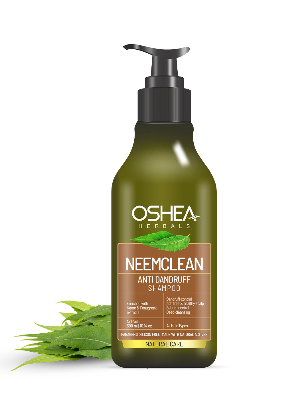 Oshea Herbals Neemclean Anti Dandruff Shampoo with Fenugreek Extracts 300 ml