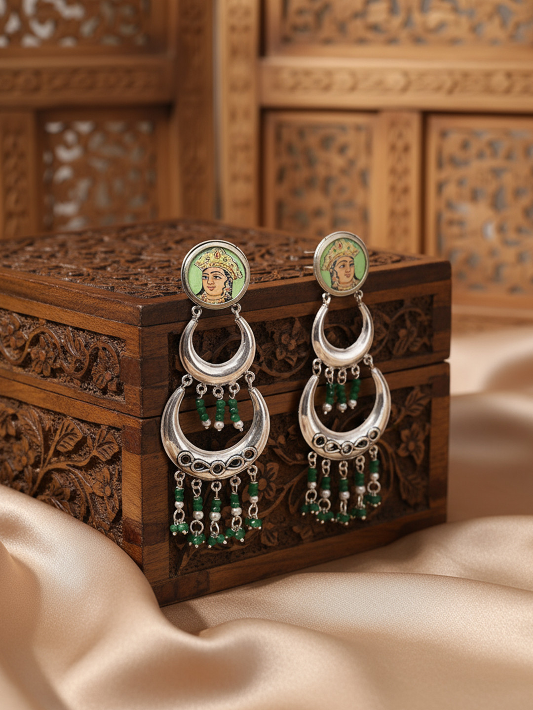 FIROZA Firoza Painted Drop Earrings
