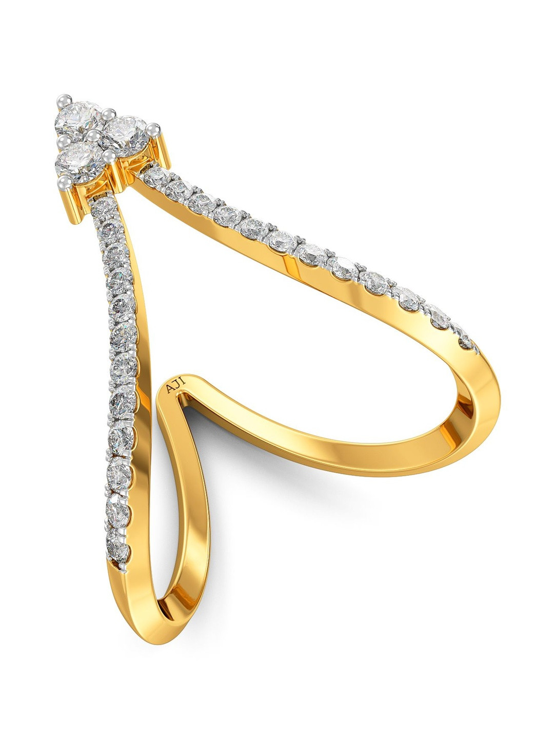 Joyalukkas Women 22Kt Gold Vanki Royale Finger Ring - 2.73 g