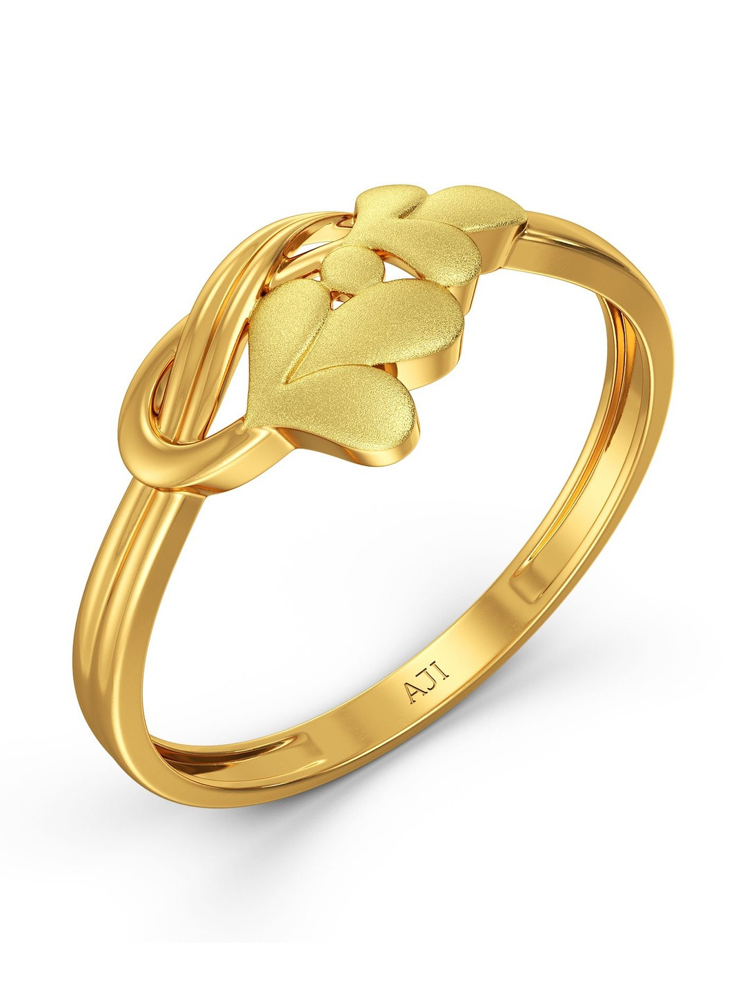 Joyalukkas Women 22Kt Gold Botanical Finger Ring - 2.098 g
