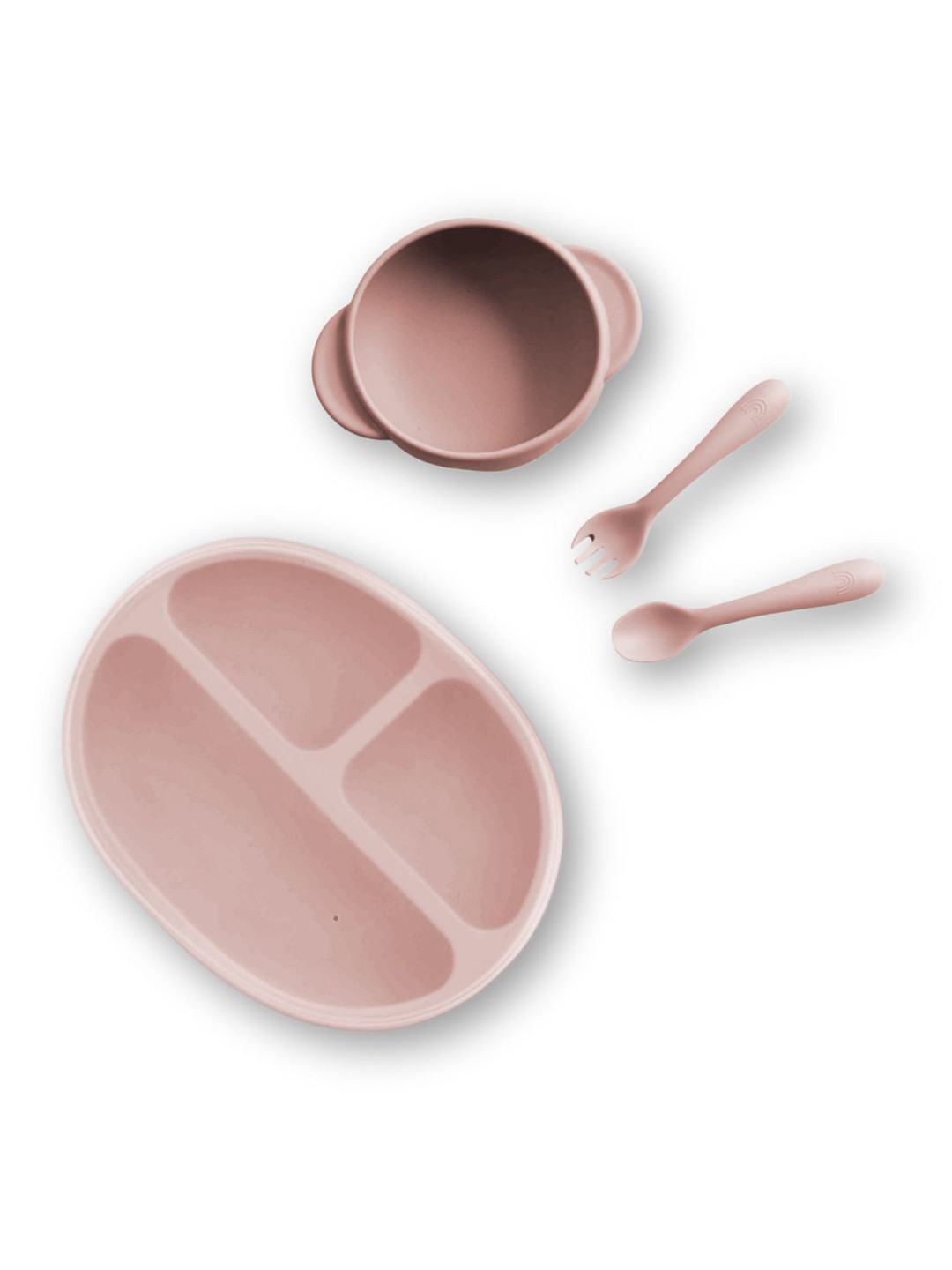 BabyStreet 3Pcs Dishwasher Safe All-In-One Feeding Set