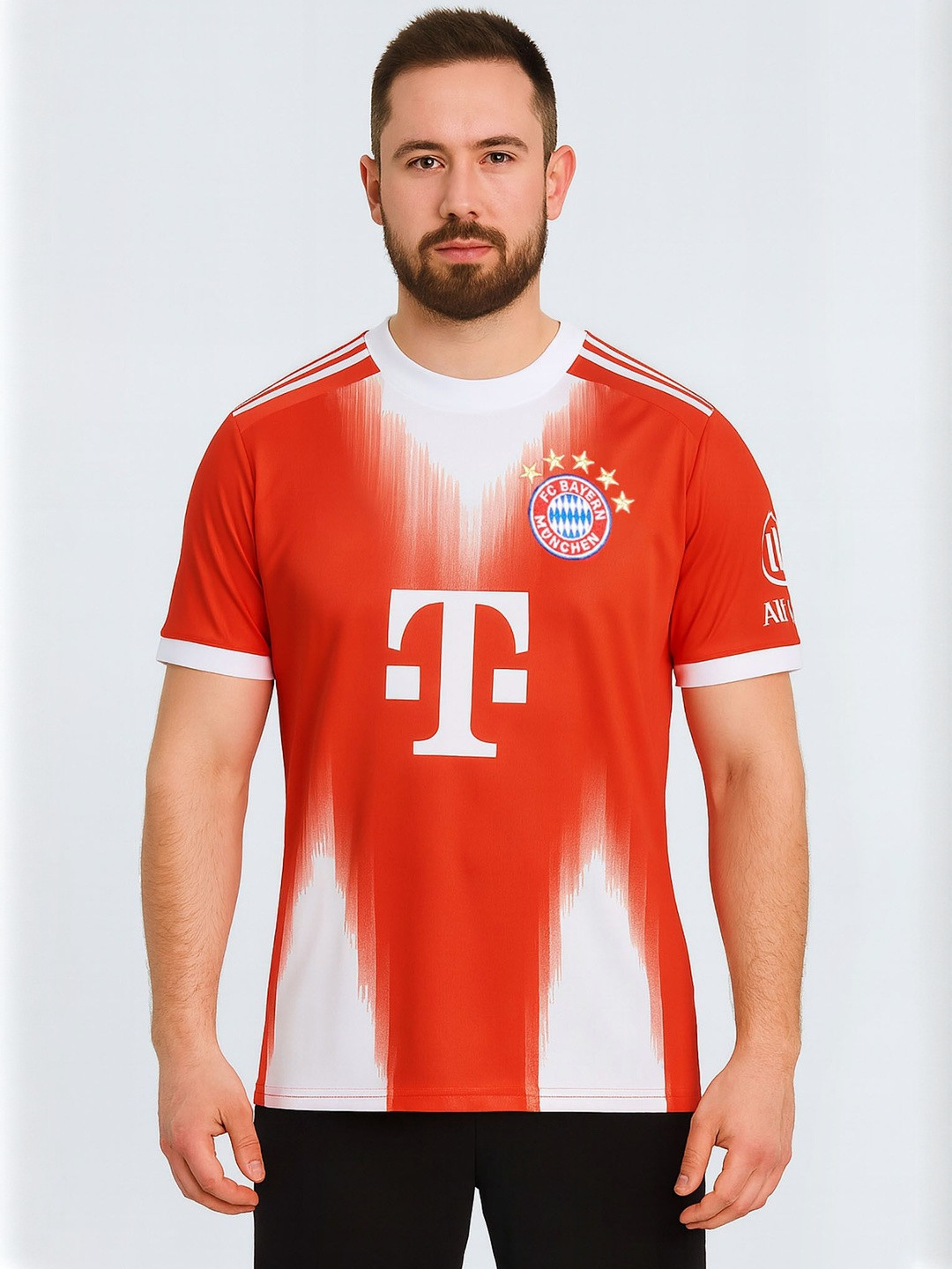dostitch Men Bayern Munich Printed Round Neck T-shirt