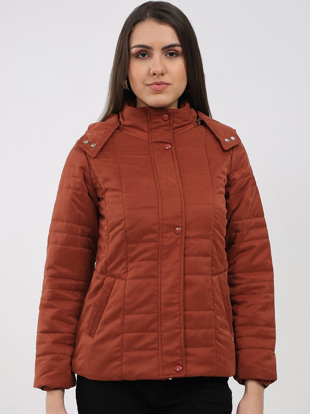 Monte Carlo Women Solid Puffer Jacket