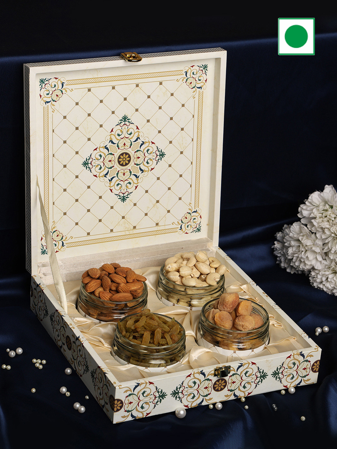 Riwaz Set Of 4 Nuts Seeds and Dried Fruits