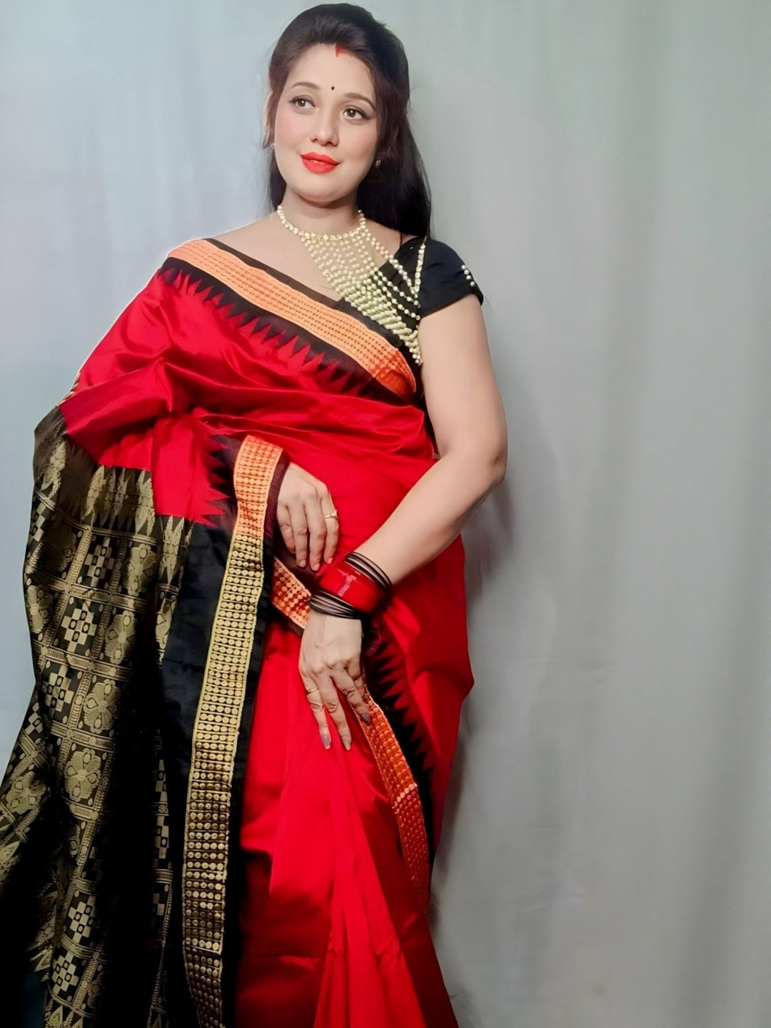 ETHNIC ODISHA HANDLOOM Woven Design Sambalpuri Saree