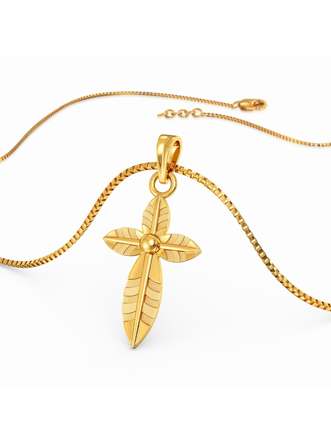 Joyalukkas Kids 22Kt Gold Sacred Cross Medallion Pendant - 1.775 g