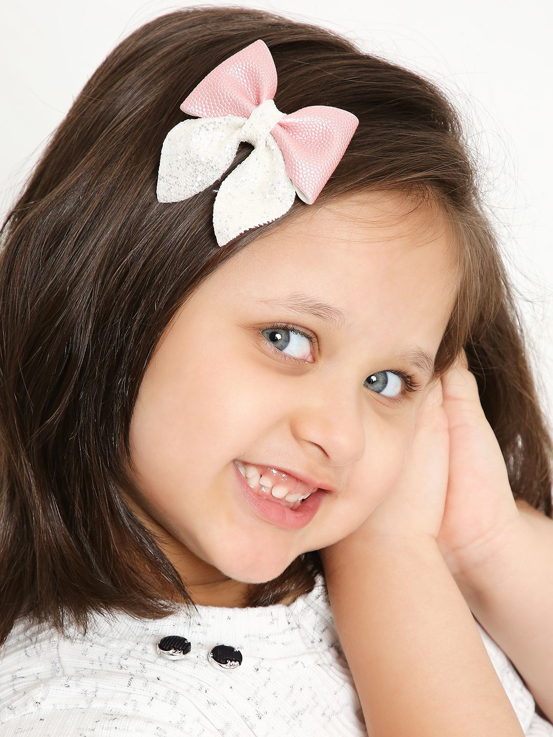 Aye Candy Girls Small Sailor Bow on Alligator Hair Clip