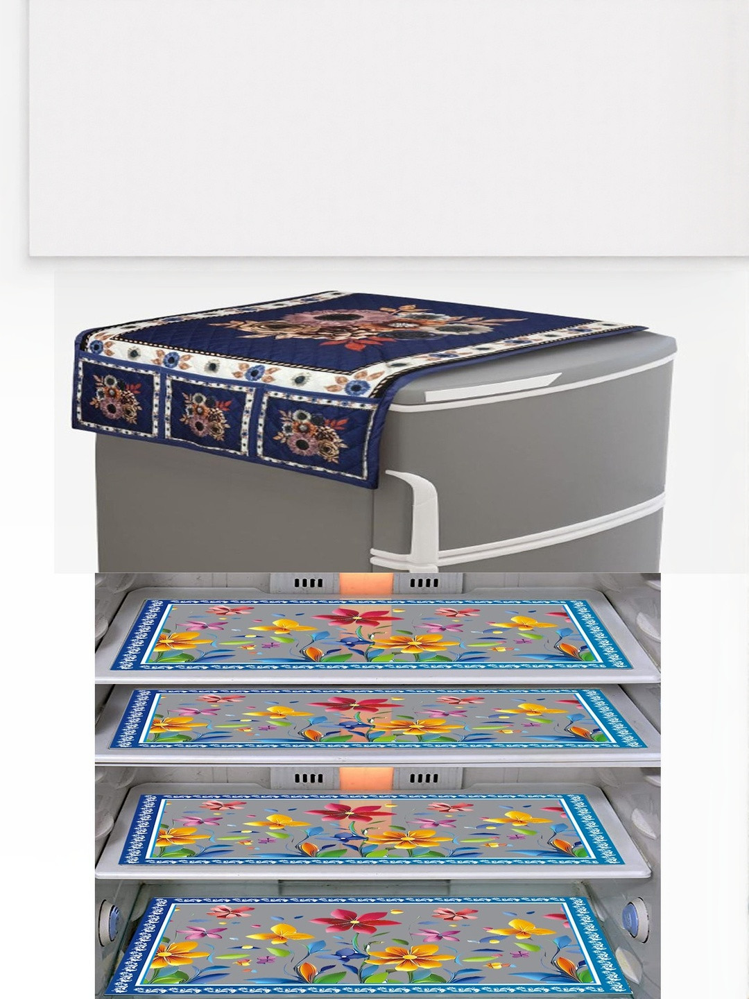 LooMantha 5-Piece PVC Waterproof Fridge Cover Set