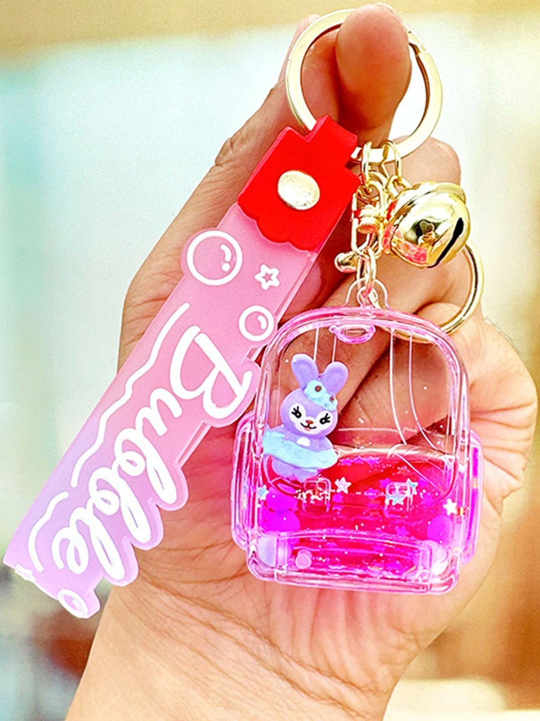 Gopalvilla Unisex Textured Silicone Key chain