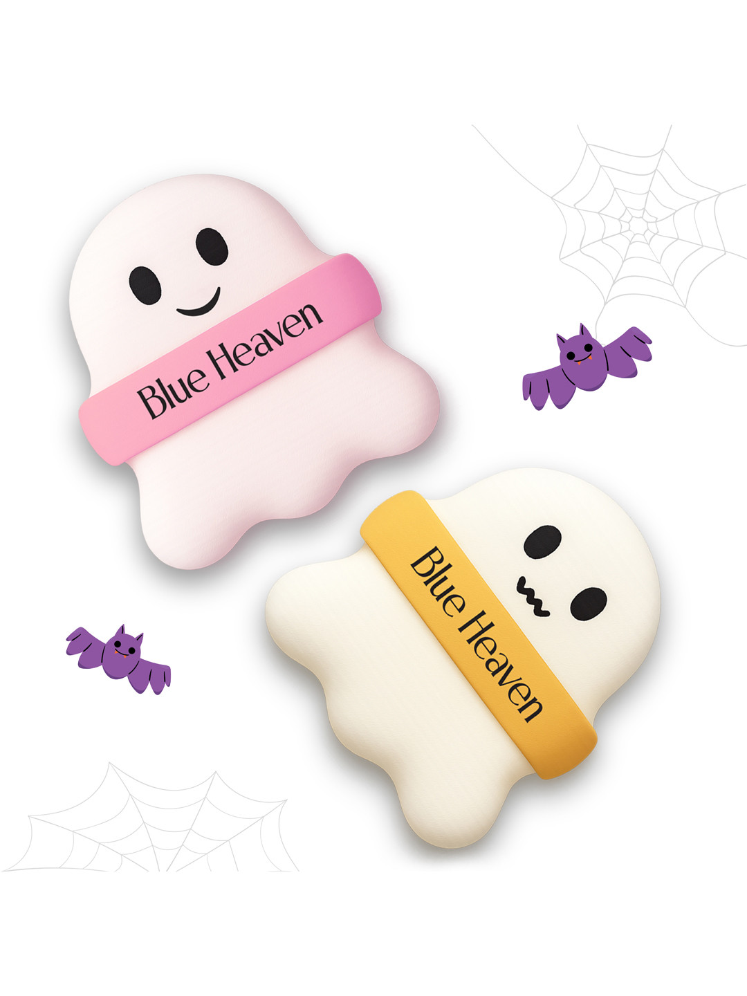 Blue Heaven Set of 2 Spookie But Pookie Makeup Sponge Powder Puff for Face Makeup