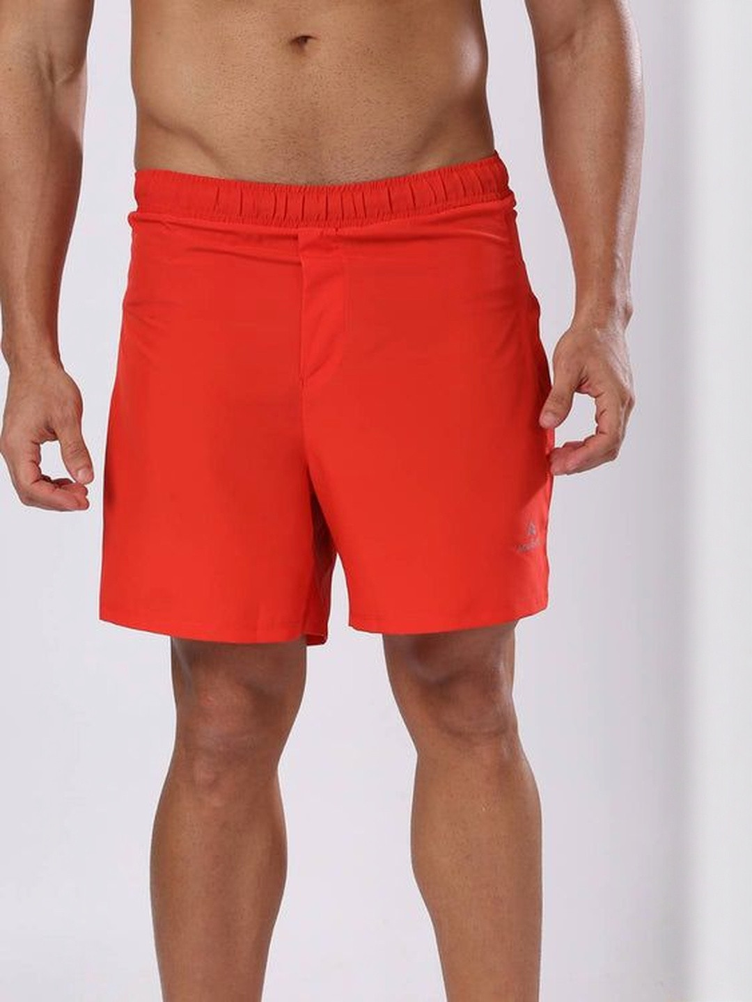 AGUANTE Men Regular Fit Low-Rise EnduroFlex Running Sports Shorts