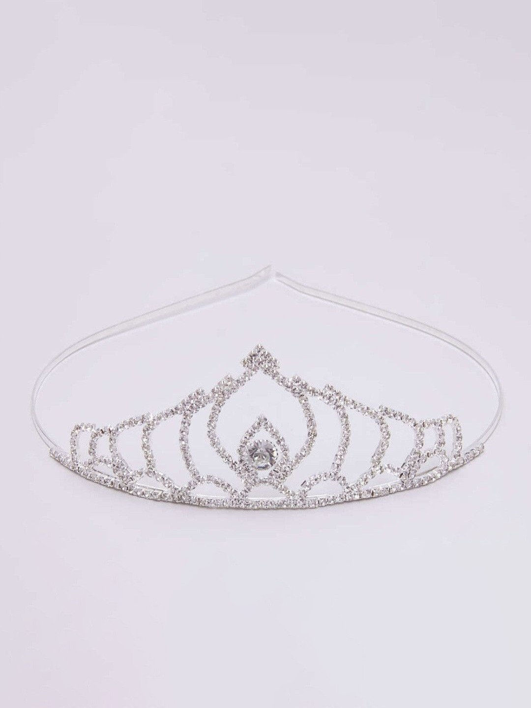 Medbuddy Women Silver Tiara Hairband