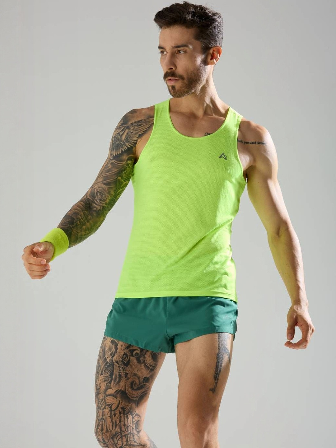 AGUANTE Men Strider Singlet Round Neck Tank