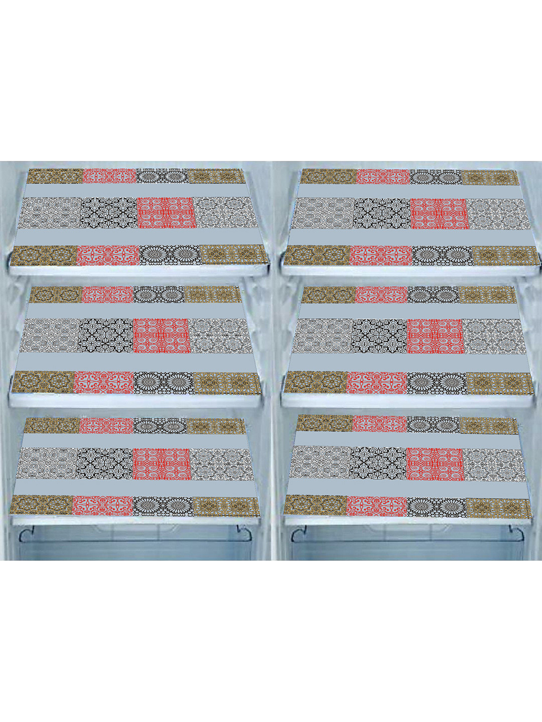 LooMantha Pack of 6 Waterproof Fridge Drawer Mats