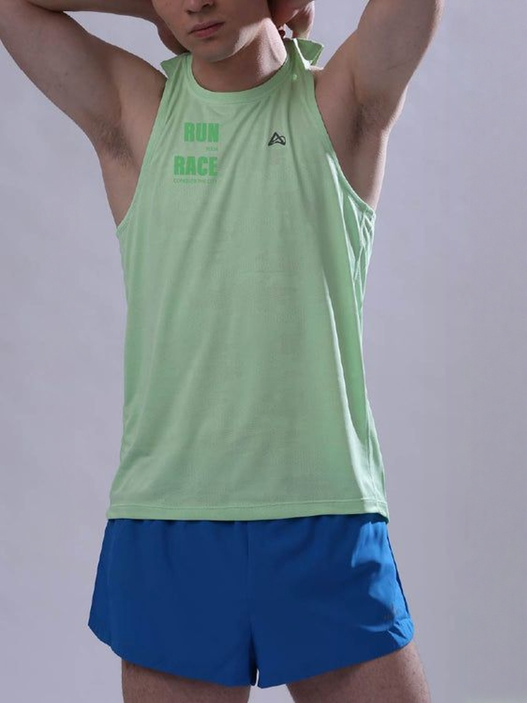 AGUANTE Men Round Neck Printed Race Singlet Innerwear Vests