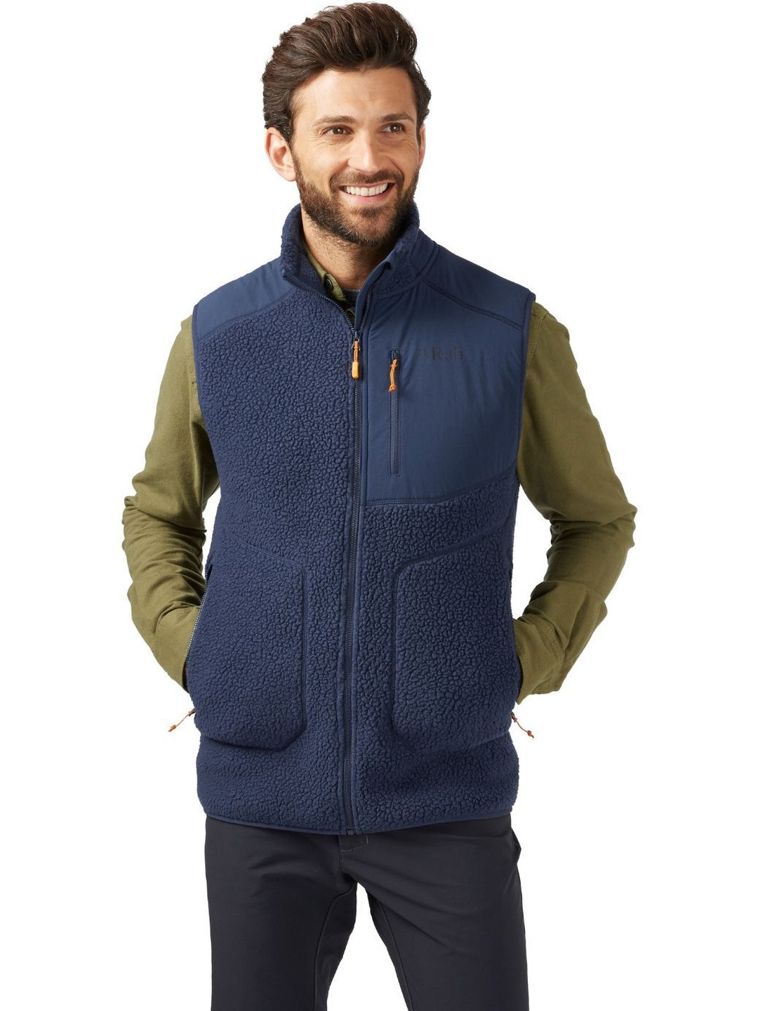 Rab Men Colourblocked Woollen Lightweight Crop Outdoor Padded Jacket