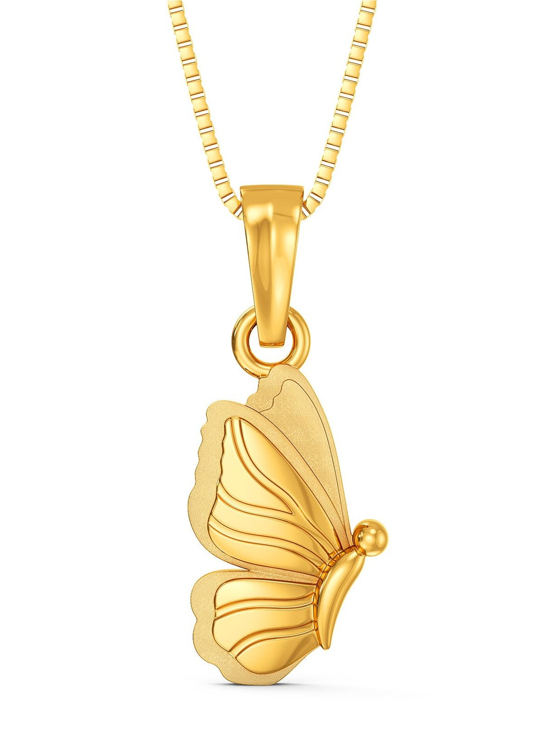 Joyalukkas Women 22Kt Gold Love Flutter Butterfly Pendant - 1.712 g