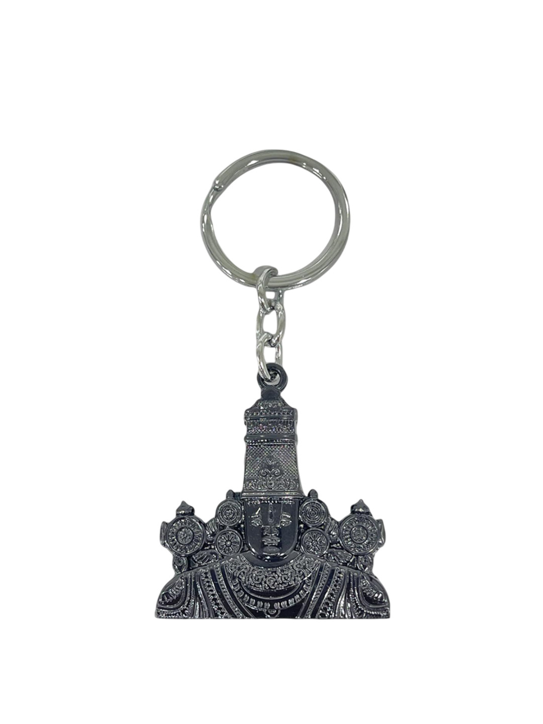AUGEN Stainless Steel Lord Tirupati Key Chain