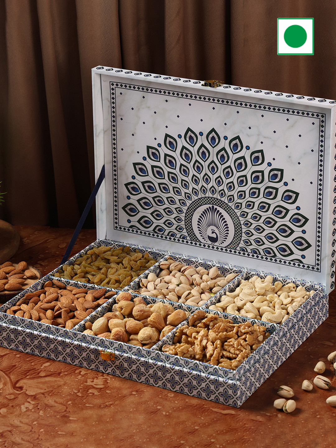 Riwaz Set Of 6 Nuts Seeds and Dried Fruits