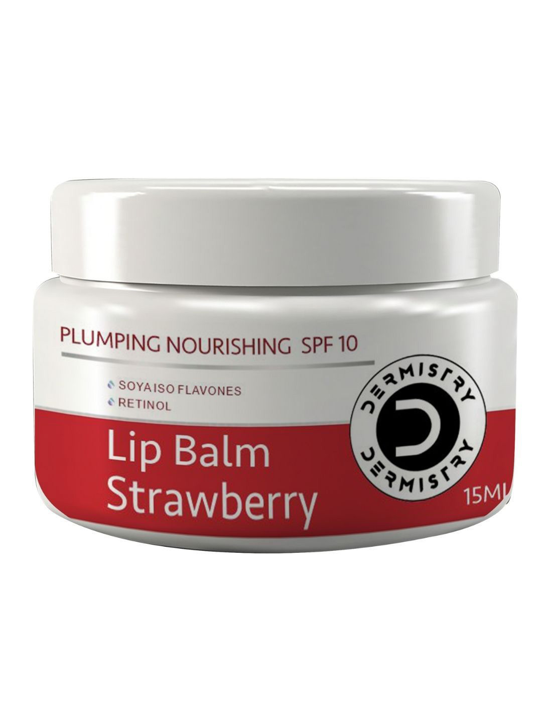 DERMISTRY Strawberry Lip Balm With Nourishing SPF10 Glossy Tint- 15ml