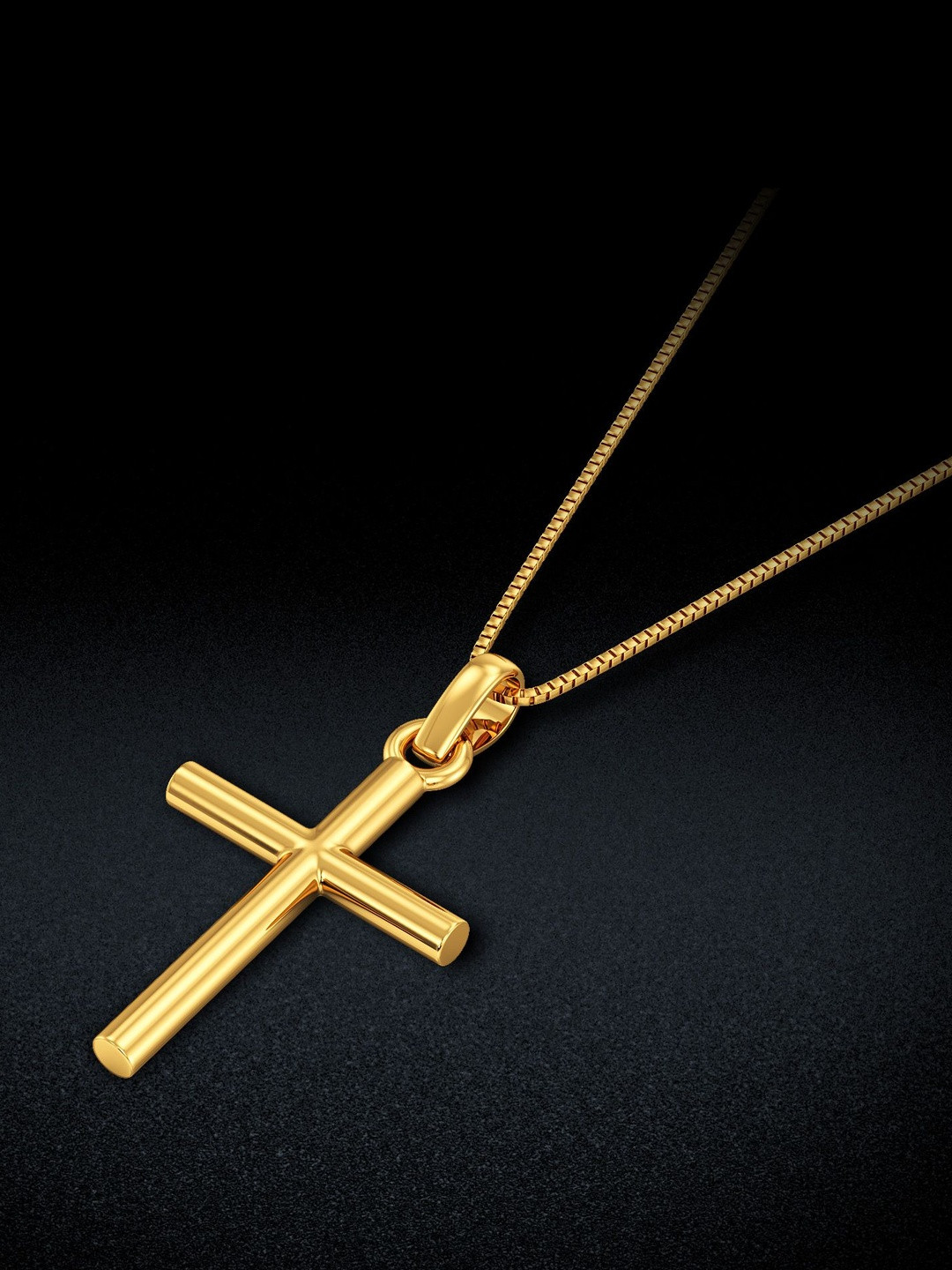 Joyalukkas Unisex 22Kt Gold Divine Cross Pendant - 1.517 g