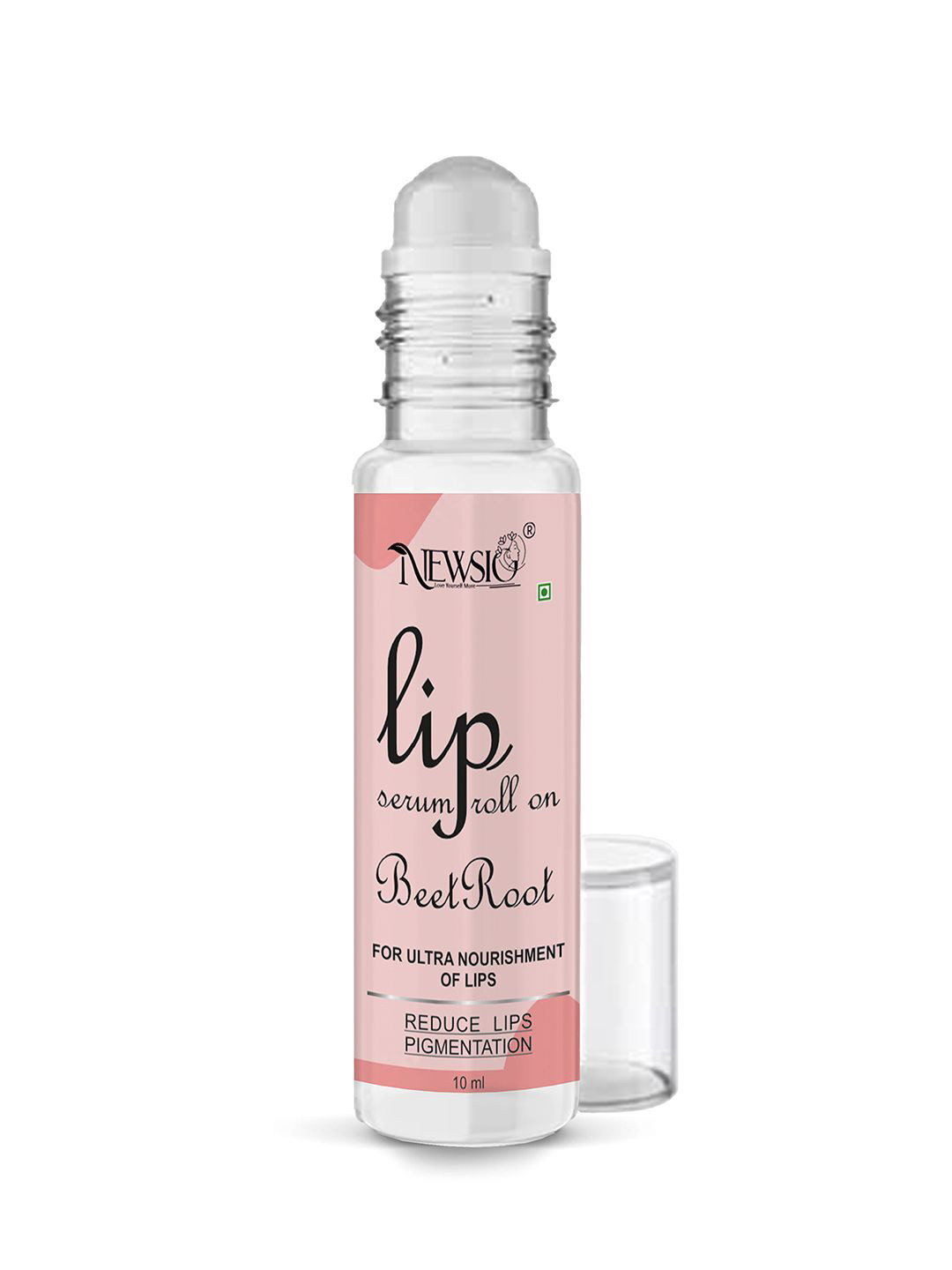 Newsio Roll On Lip Serum for Ultra Nourishment 10 ml - Beetroot
