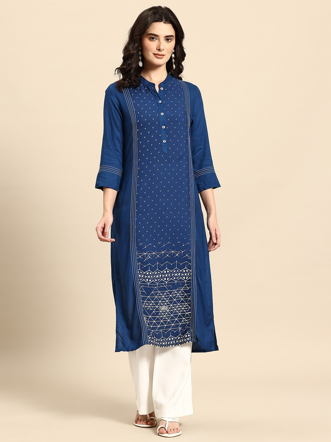 IMARA Geometric Printed Kurta