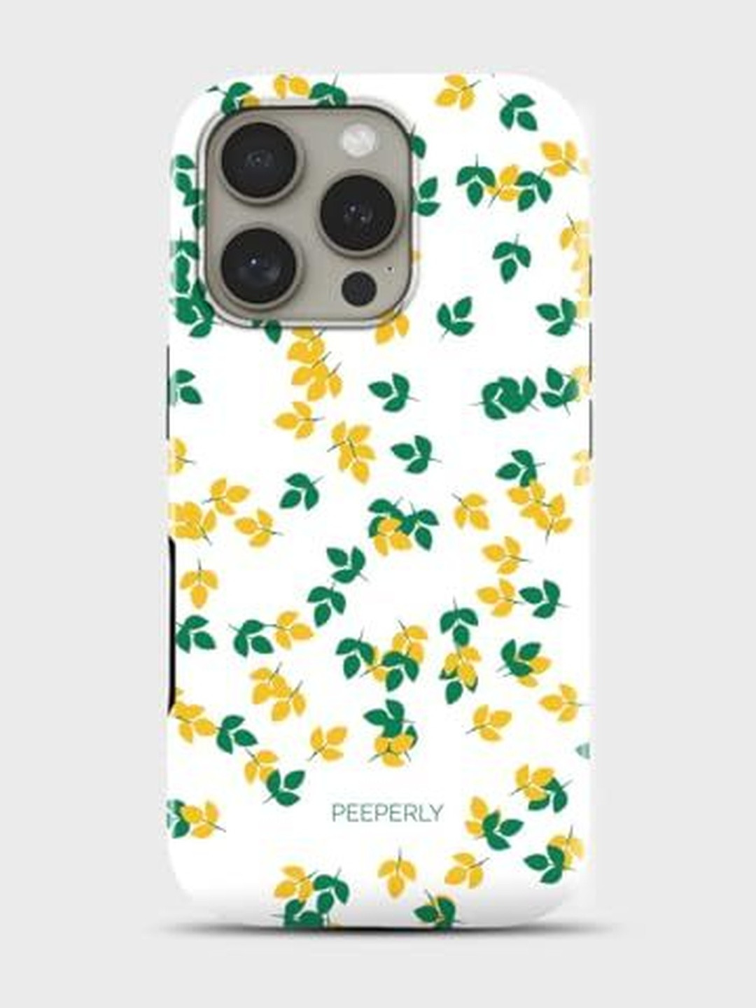 PEEPERLY Unisex iPhone 14 Pro Floral Florossa Garden Crystal Impact Resistant Back Case