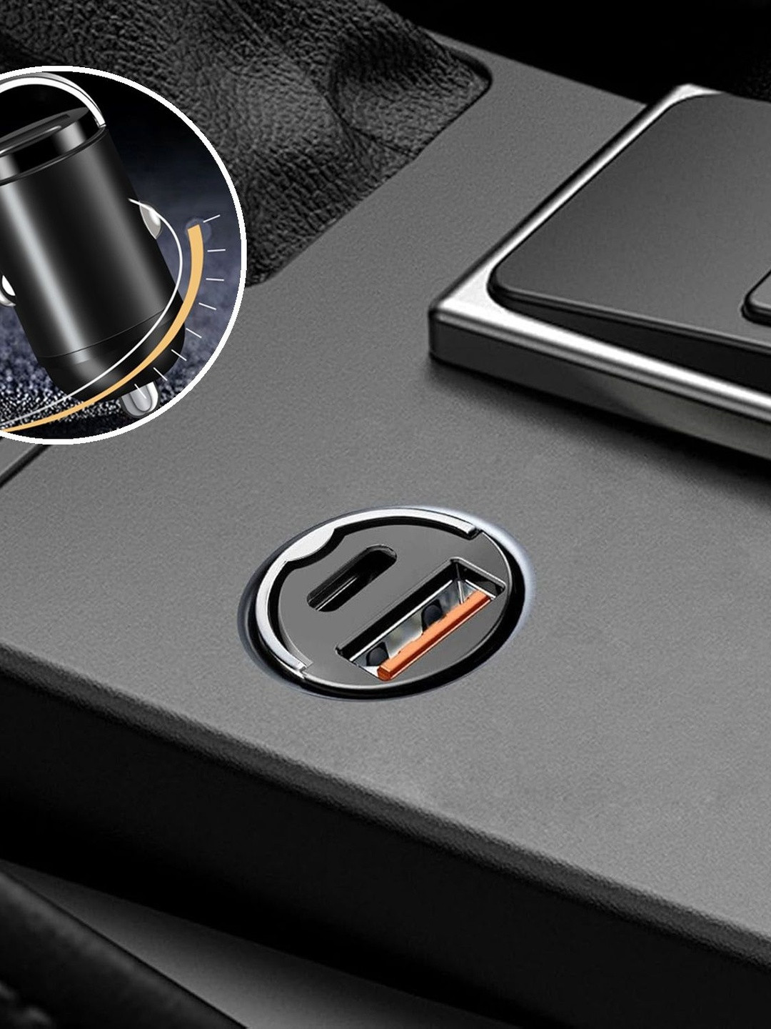 Spiaty USB Multifunctional Two Port Fast Car Charger