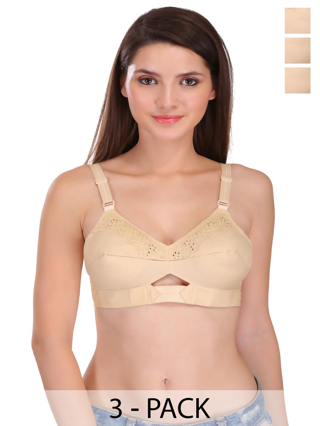 FEATHER LINE Non-Wired Cotton Everyday Bra