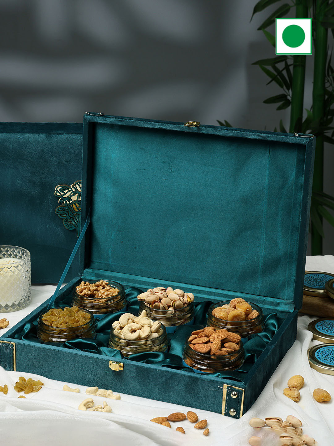 Riwaz Set Of 6 Nuts Seeds and Dried Fruits