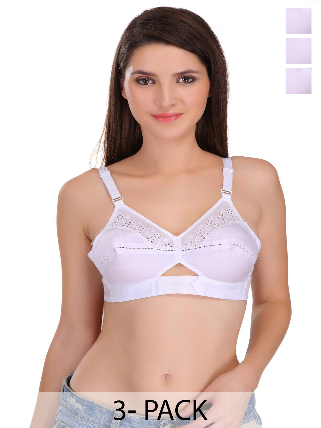 FEATHER LINE Non-Wired Cotton Everyday Bra