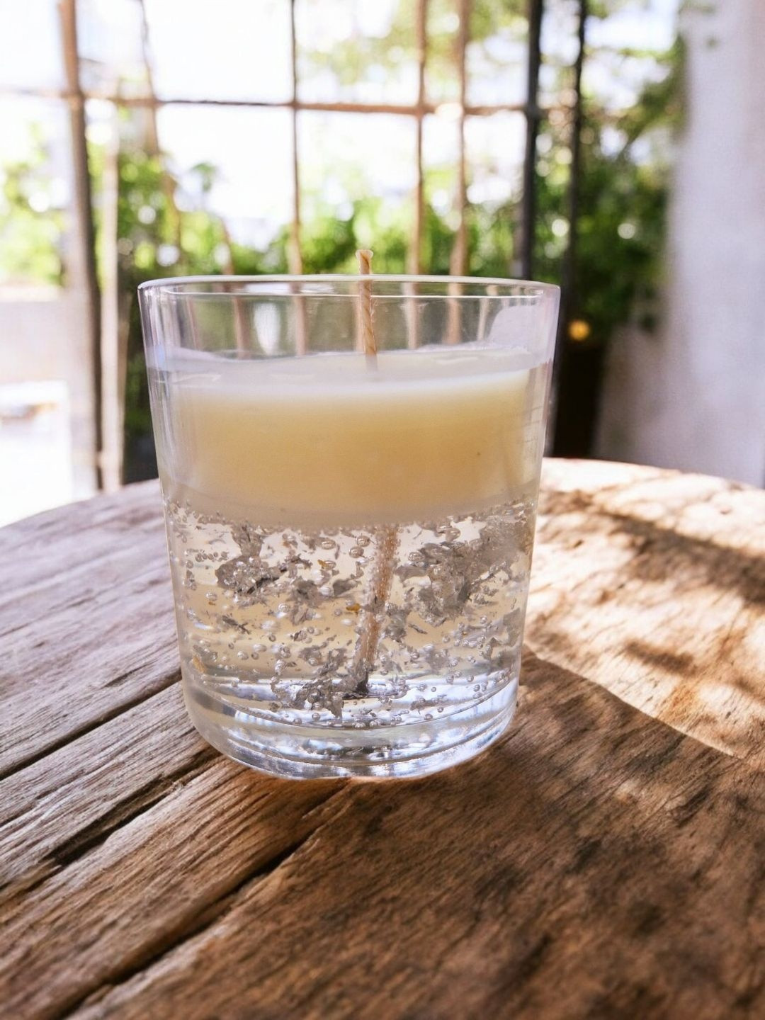 Eleven To Eleven Decor Transparent & White 1 Piece Jar Candle