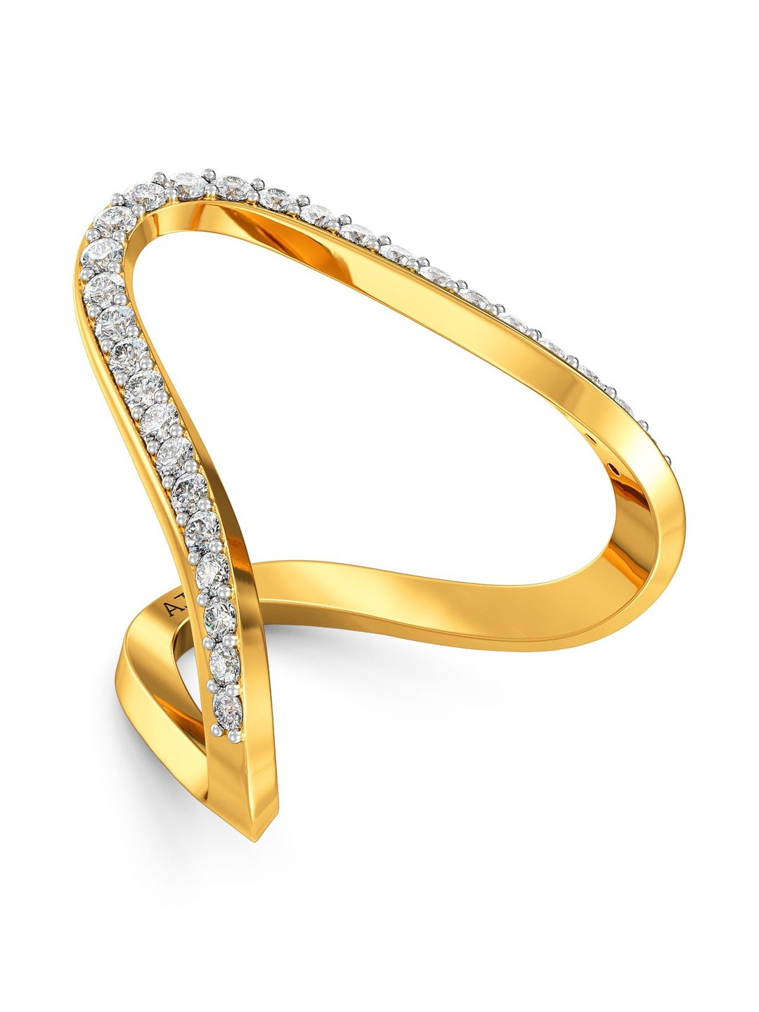 Joyalukkas 22Kt Gold Regal Vanki Crown Finger Ring - 3.428 g