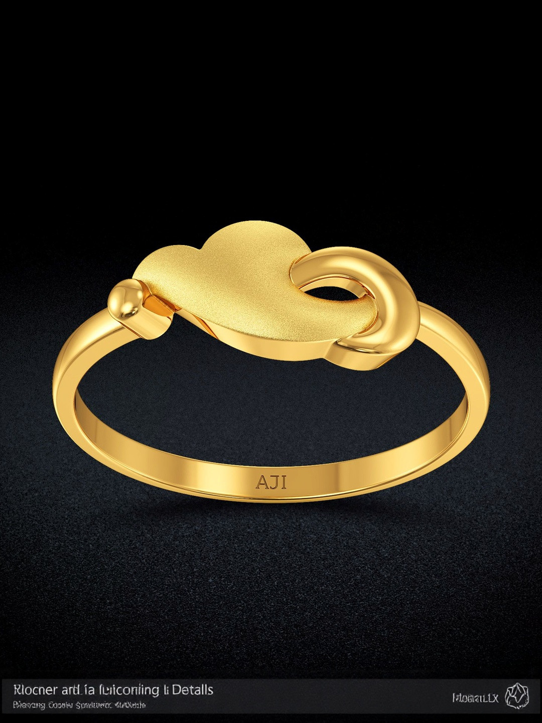 Joyalukkas 22Kt Gold Winsome Finger Ring - 1.386 g