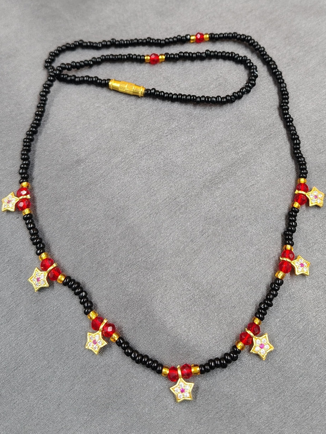 MK gallery Artificial Stones Studded Minimal Mangalsutra