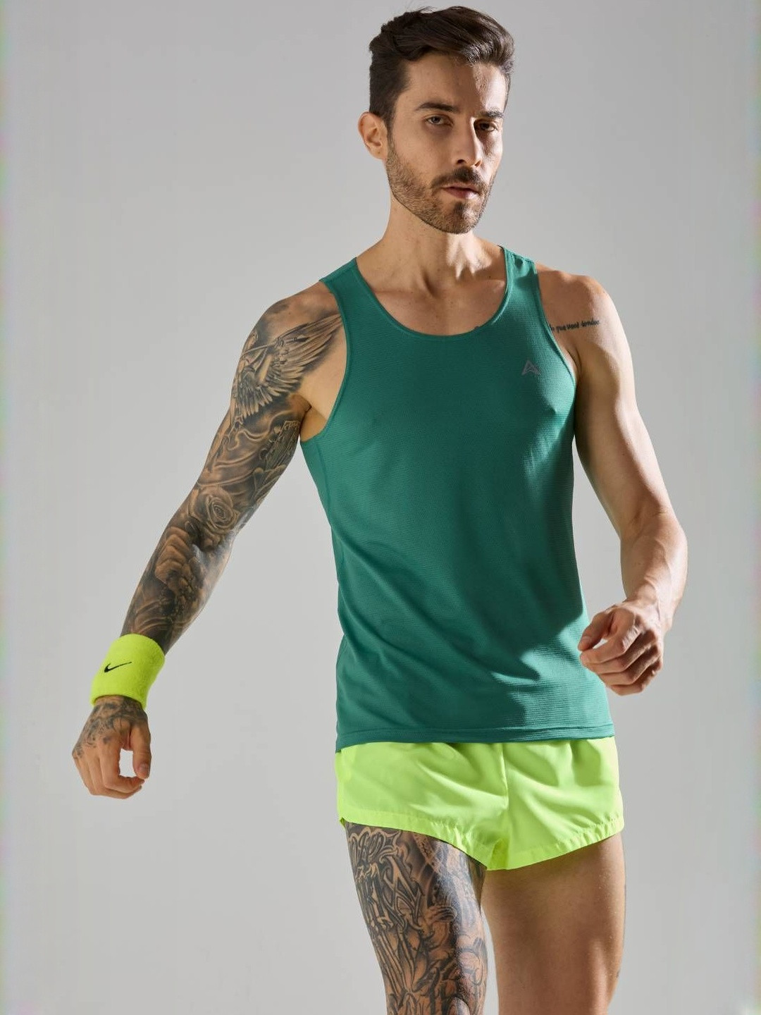 AGUANTE Men Round Neck Comfortable Strider Singlet