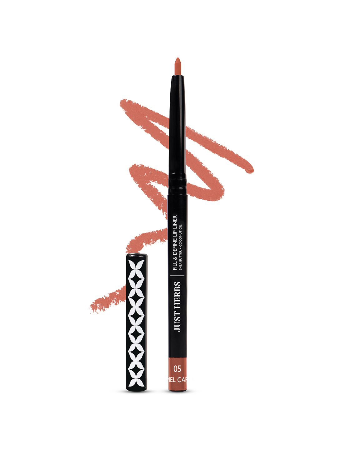 Just Herbs Fill & Define Matte Lip Liner Enriched With Shea Butter -0.3g -Caramel Carnival