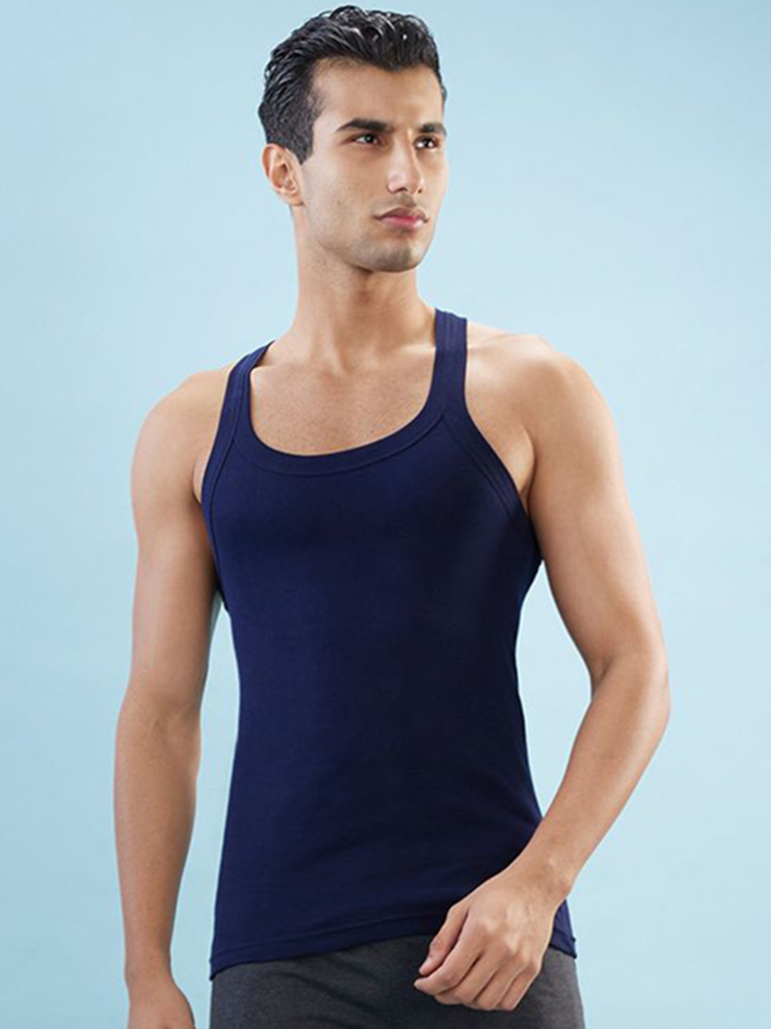 HINT Men Cotton Round Neck Gym Vests
