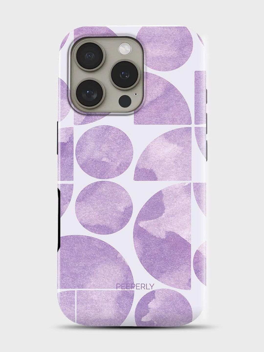 PEEPERLY Unisex iPhone 14 Pro Max Geometric Max Heritage Impact Resistant Back Case