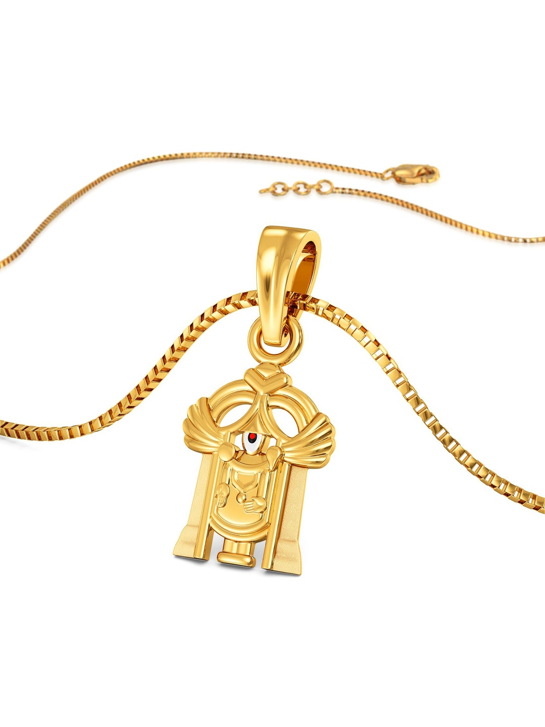 Joyalukkas Women 22Kt Gold Radiant Balaji Pendant - 1.03 g