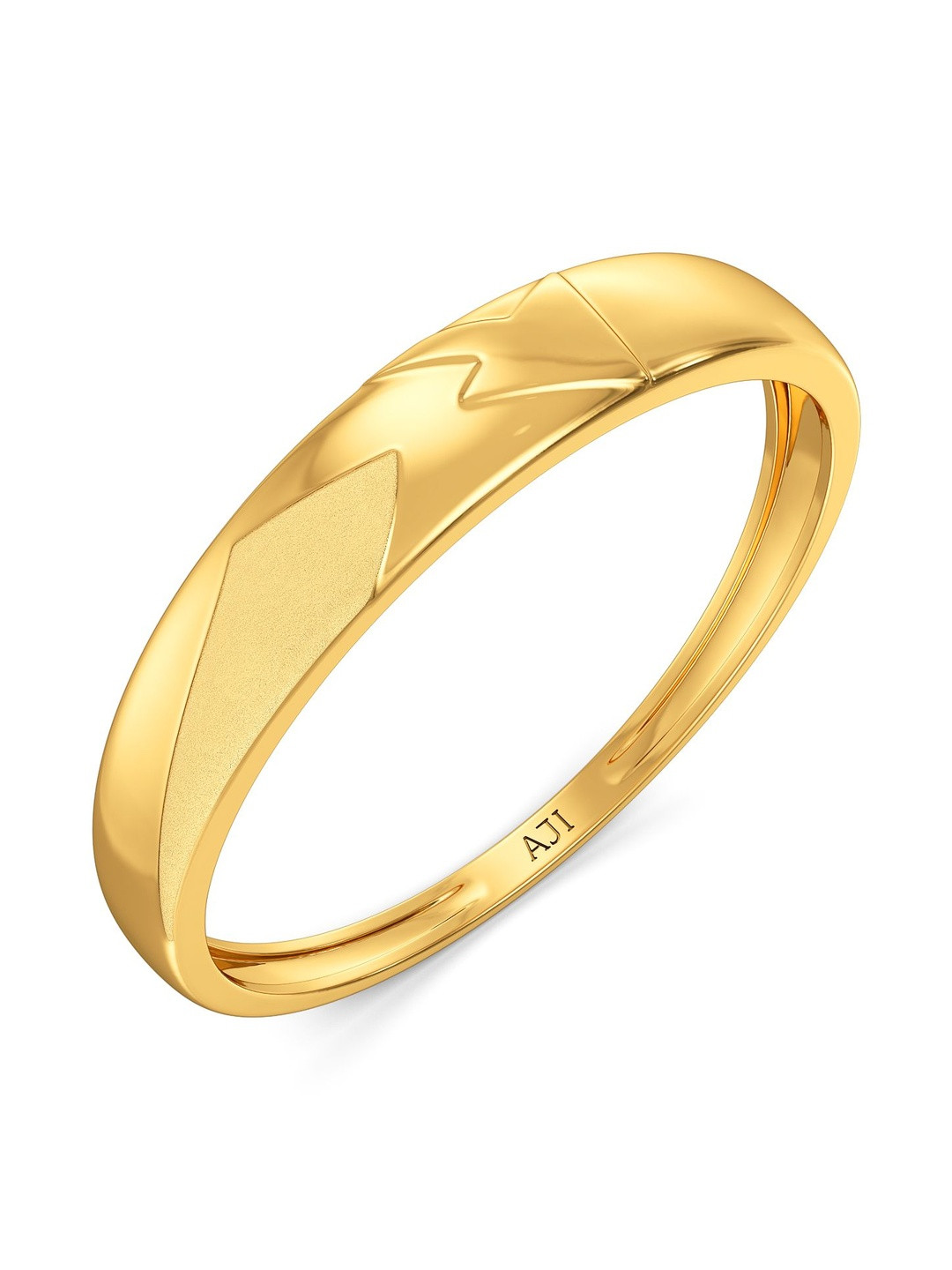 Joyalukkas Women 22Kt Gold Celestial Harmony Band Finger Ring - 2.005 g