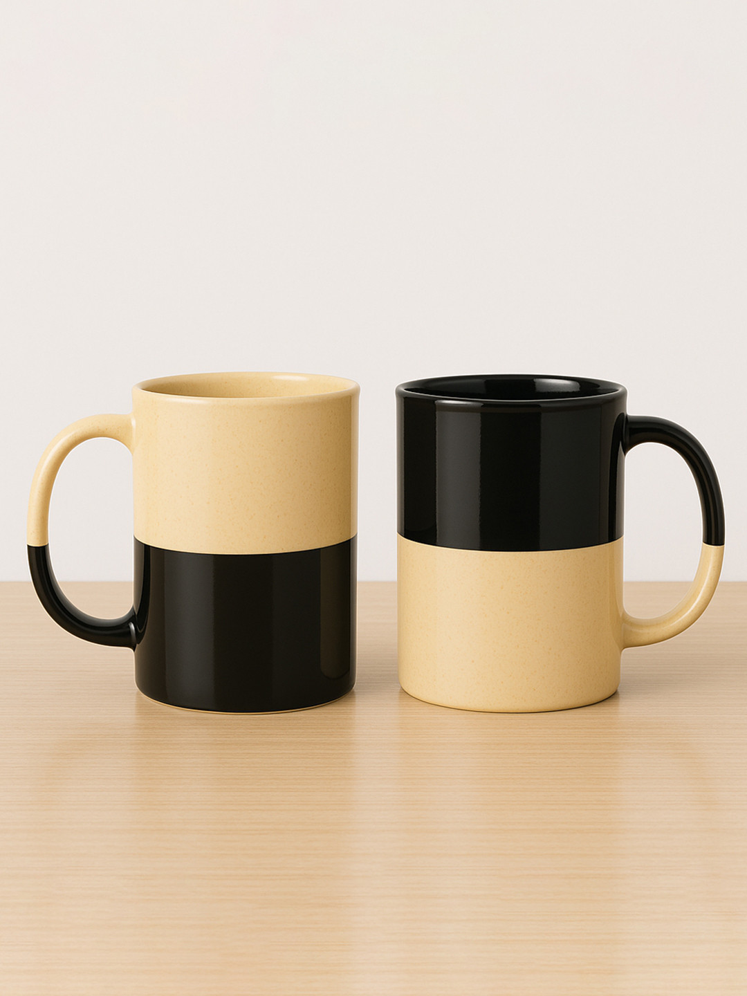 BlackCarrot Teacher Appreciation Gift White Ceramic Microwave Safe 2 Piece Mugs-300ml