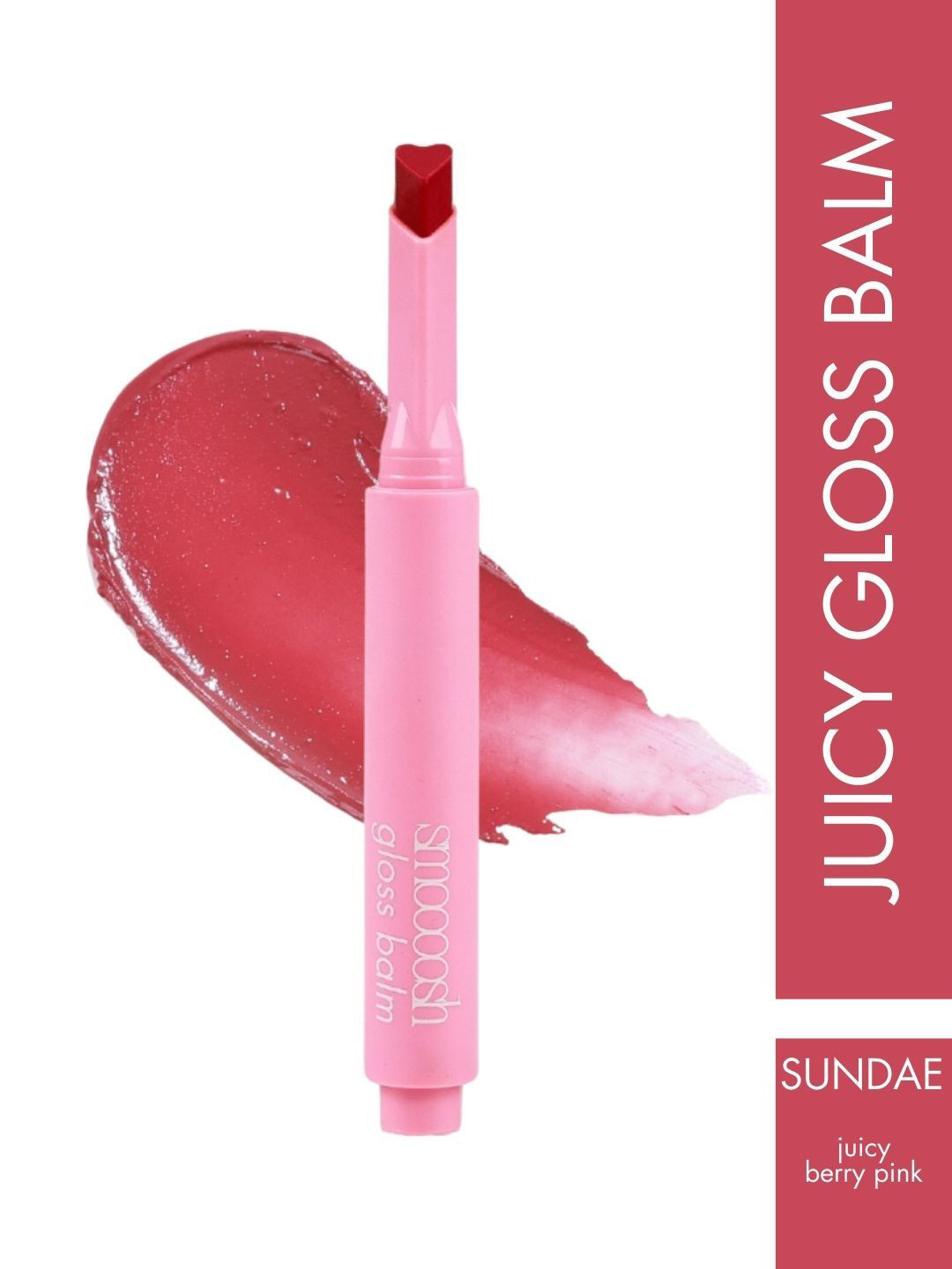 Kyoot Kosmetics Smoosh Pillow-Soft Glossy Gloss Balm Stick With Vitamin E - 2 g - Sundae