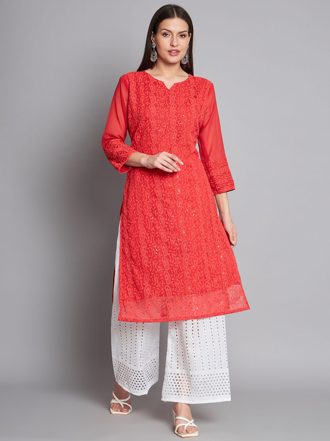Felopie Women Paisley Printed Festive Straight Kurta
