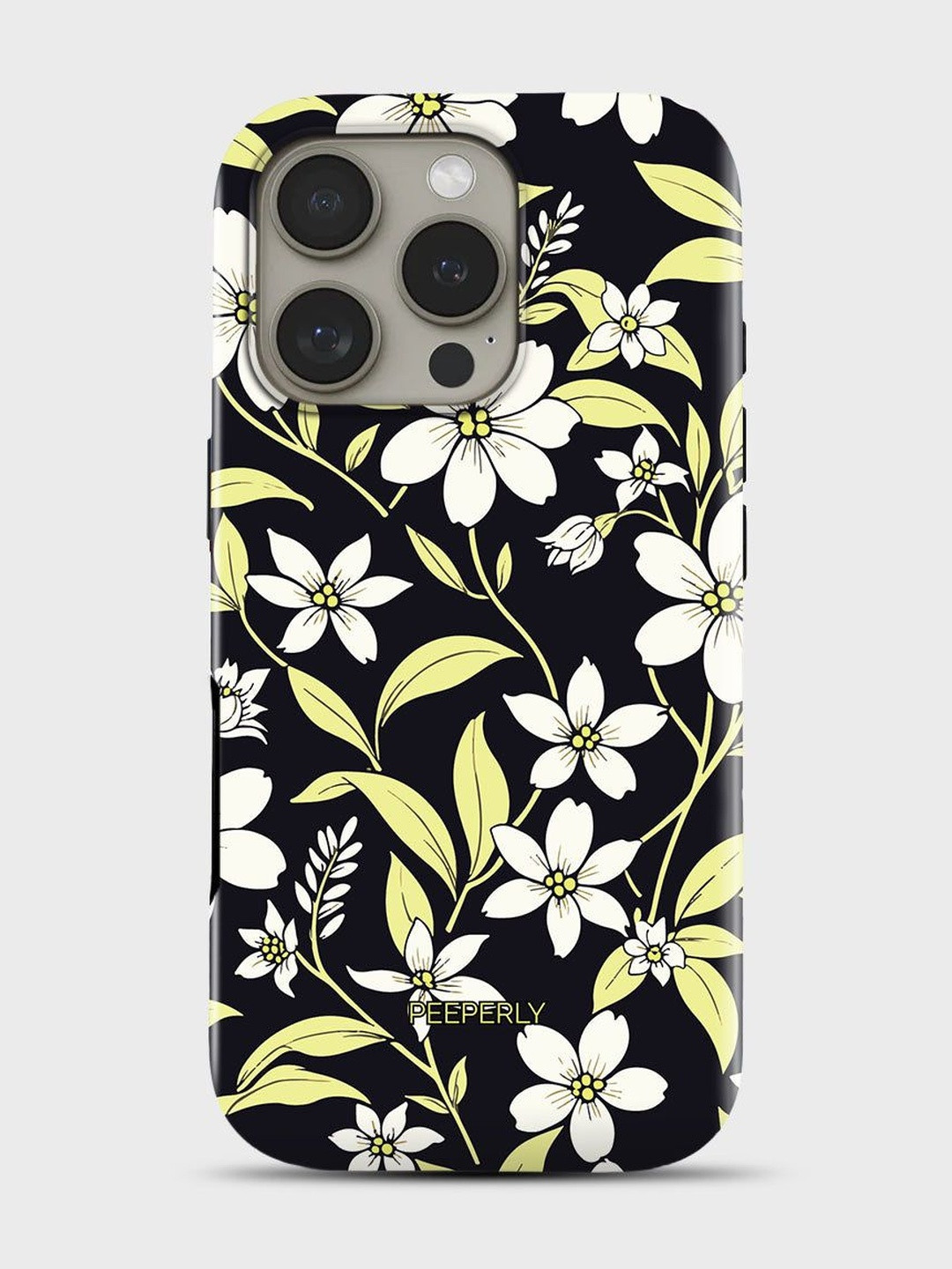 PEEPERLY Unisex iPhone 14 Pro Max Floral Max Mystic Grace Impact Resistant Back Case