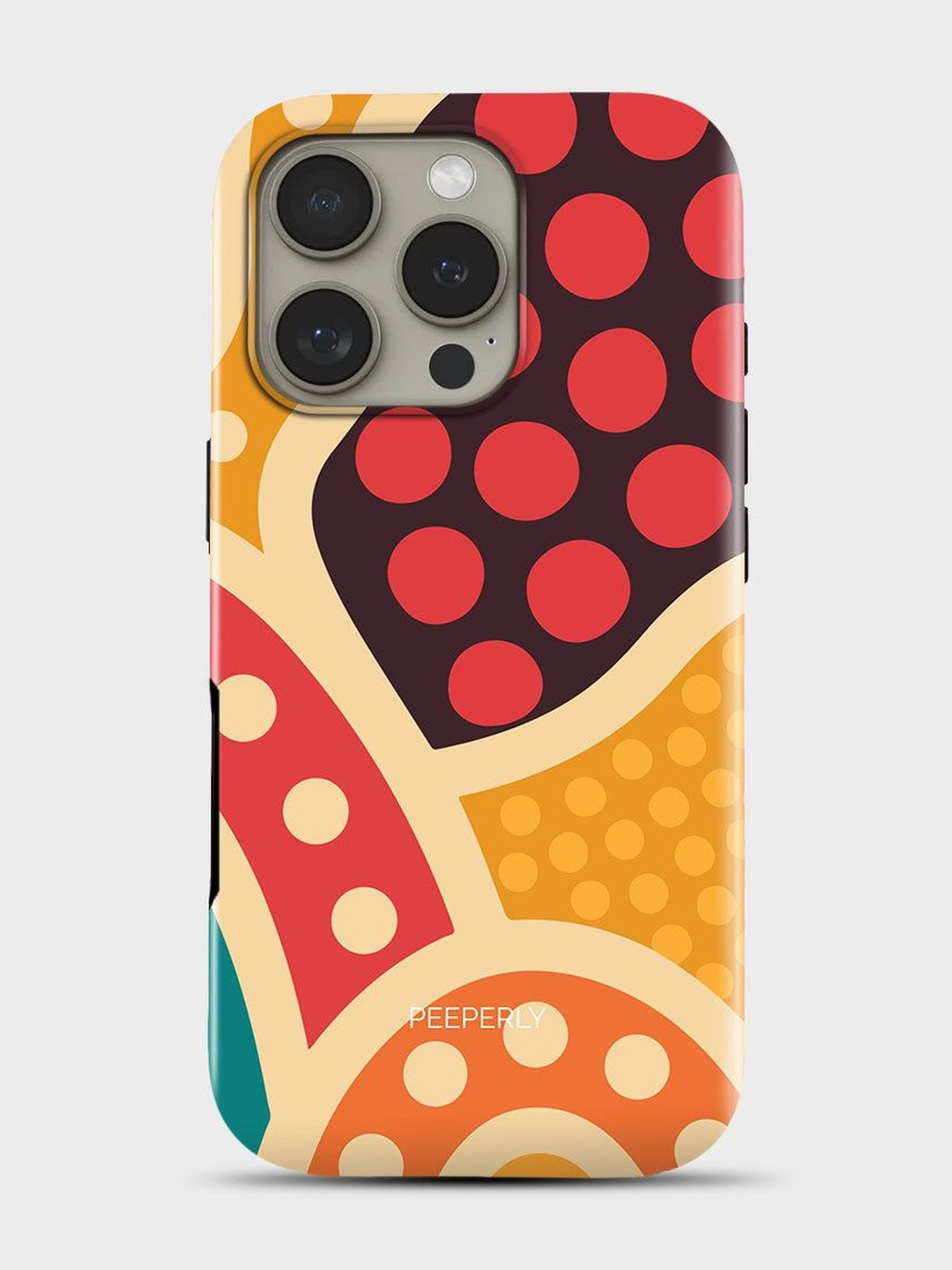 PEEPERLY Unisex iPhone 14 Pro Max Abstract Max Festive Flair Impact Resistant Back Case